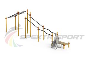Купить Спортивный комплекс для инвалидов-колясочников WRK-D22_76mm в Новопавловске 